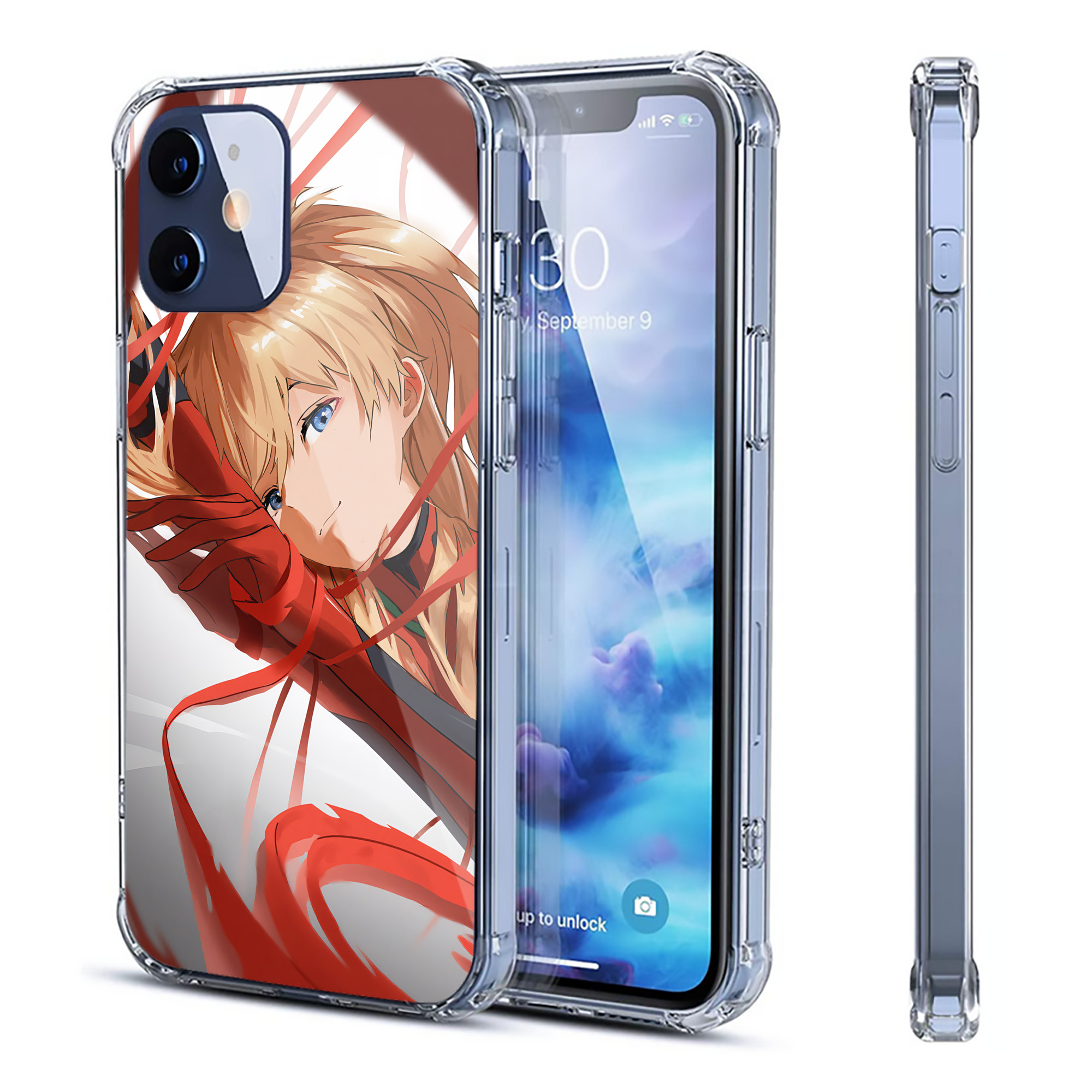 （画像用） EVA 新世紀エヴァンゲリオン 【iPhone 12シリーズ対応】透明スマホケース（クリアソフトケース）